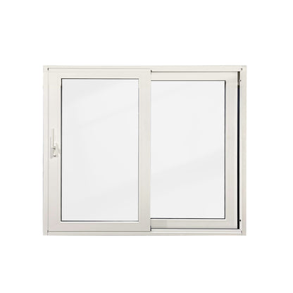 Luvindow Superior Thermal Insulation Aluminum Lift and slide Door 96 in x 80 in 3-9/16 in Jamb, Double-Tempered Low-E Argon Glass, White Finish, Interior Door, Patio Door