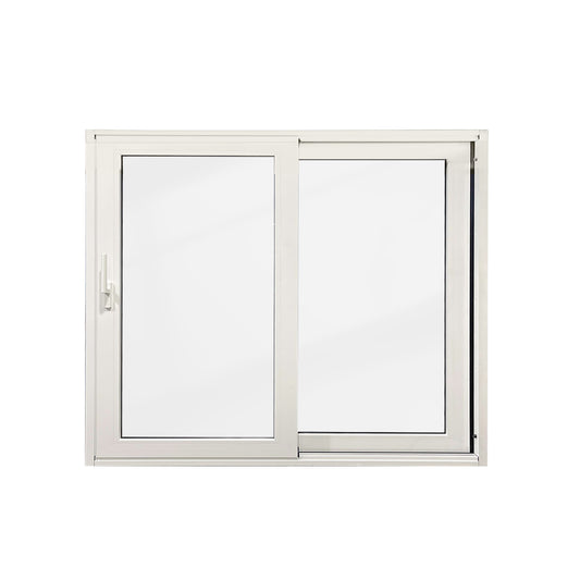 Luvindow Superior Thermal Insulation Aluminum Lift and slide Door 96 in x 80 in 3-9/16 in Jamb, Double-Tempered Low-E Argon Glass, White Finish, Interior Door, Patio Door