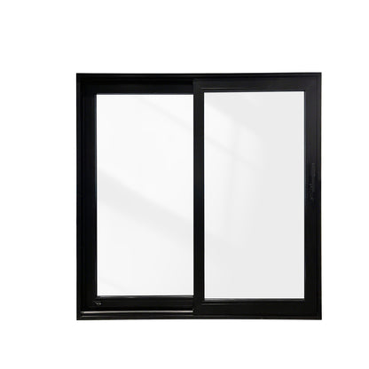 Luvindow Superior Thermal Insulation Aluminum Lift and slide Door 96 in x 96 in 3-9/16 in Jamb, Double-Tempered Low-E Argon Glass, Black Finish, Interior Door, Patio Door