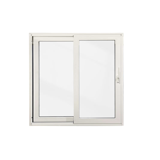 Luvindow Superior Thermal Insulation Aluminum Lift and slide Door 96 in x 96 in 3-9/16 in Jamb, Double-Tempered Low-E Argon Glass, White Finish, Interior Door, Patio Door