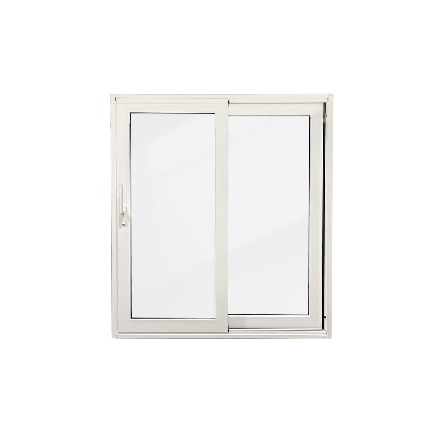 Luvindow Superior Thermal Insulation Aluminum Lift and slide Door 72 in x 80 in 3-9/16 in Jamb, Double-Tempered Low-E Argon Glass, White Finish, Interior Door, Patio Door