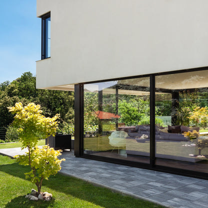 Luvindow Superior Thermal Insulation Aluminum Lift and slide Door 72 in x 80 in 3-9/16 in Jamb, Double-Tempered Low-E Argon Glass, Black Finish, Interior Door, Patio Door